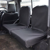 Land Rover Defender 90 110 - 1983-2007 Rear Set Of 2 Dicky Folding Seat Covers - Black